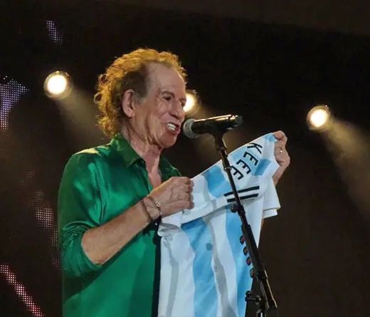 Keith Richards agradeci a sus fans argentinos que se juntaron a celebrar 